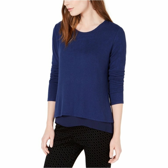Maison Jules Tops - Maison Jules Womens Layered Look Pullover Blouse Size XS